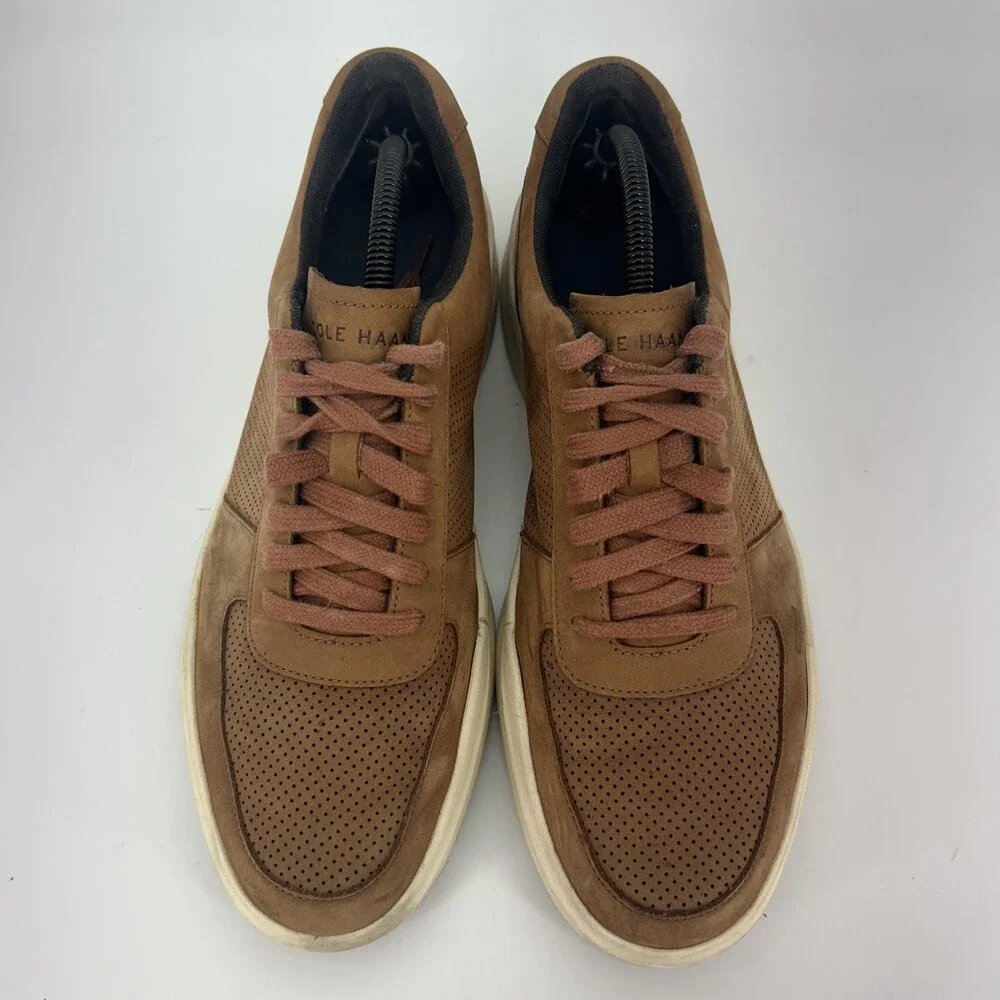 Cole Haan Shoes Mens Size 10 Grand Crosscourt Nubuck Perforated Sneakers C33980